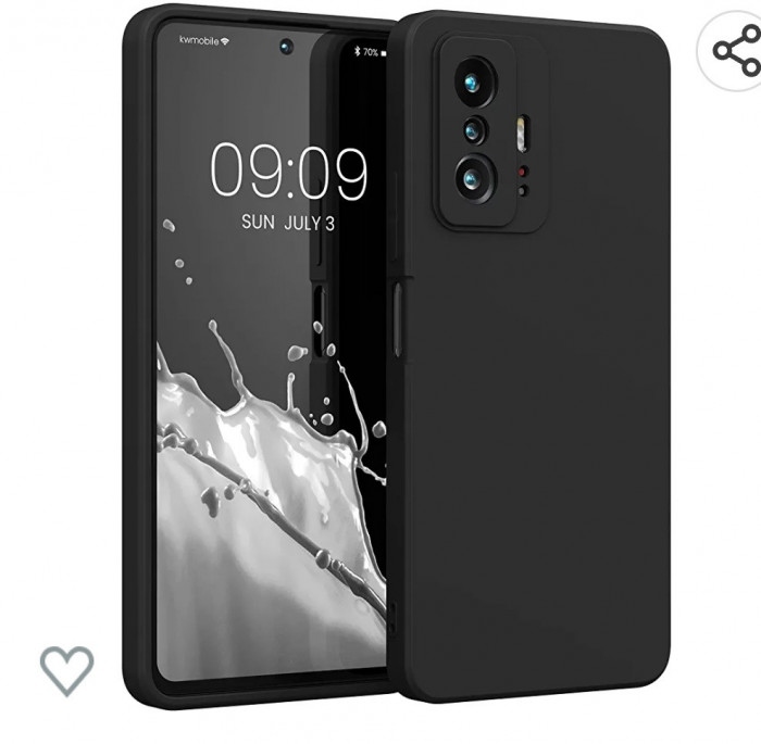 Husa silicon compatibila cu Xiaomi Redmi 11T 5G ; 11T Pro 5G Negru