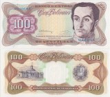 1992 (8 XII), 100 Bol&iacute;vares (P-66e) - Venezuela - stare UNC