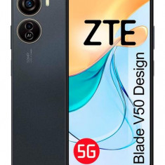 Telefon Mobil ZTE Blade V50 Design, Procesor Unisoc T760, Ecran IPS LCD 6.6inch, 4GB RAM, 128GB Flash, Camera Duala 50+2MP, Wi-Fi, 5G, Dual Sim, Andro