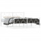 Cadru de pat metalic cu tablie, alb, 150x200 cm GartenMobel Dekor
