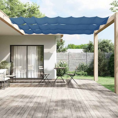 vidaXL Copertină verticală, albastru, 140x1000 cm, țesătură oxford 148463 foto