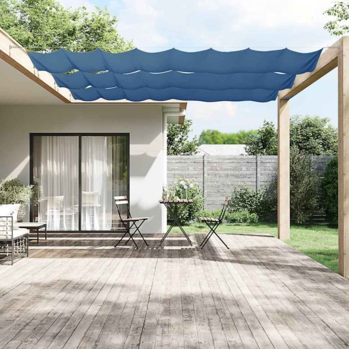 vidaXL Copertină verticală, albastru, 140x1000 cm, țesătură oxford 148463