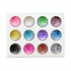 Set 12 paiete decorative pentru unghii, Global Fashion, bete, multicolore