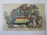 Carte postala umoristica algeriana din 1919, Circulata, Printata
