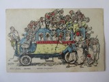 Carte postala umoristica algeriana din 1919