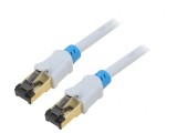 Patch Cord S/FTP Cat 6 Gri 10m OFC PVC Aurit, Vention