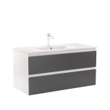 Dulap inferior Vario Forte 100 cu lavoar alb-antracit