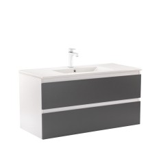 Dulap inferior Vario Forte 100 cu lavoar alb-antracit