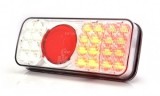 Lampa Spate LED W66P-314 WAS, 12-24V, 6 Functii: Pozitie, Frana, Semnalizare, Catadioptru, Mers Inapoi, Lumina Numar, Remorca, Camion, ATV