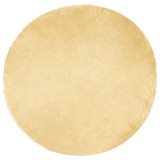 vidaXL Covor Faux din L&acirc;nă de oaie Crem 160 x 160 cm Poliester 42021516