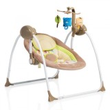 Leagan electric cu conectare la priza Baby Swing+ Cappucino, Cangaroo