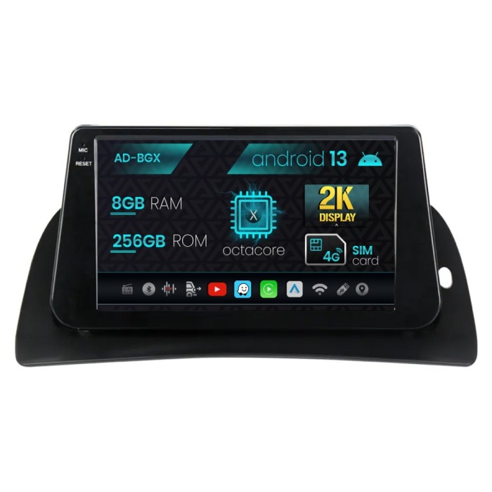 Navigatie Renault Kangoo (2015-2020), Android 13, X-Octacore 8GB RAM + 256GB ROM, 9.5 Inch - AD-BGX9008+AD-BGRKIT373