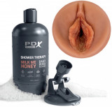 Masturbator Shower Therapy Milk Me Honey, Fanta Flesh, Maro Deschis, 20.7 cm