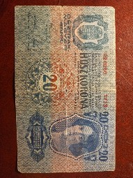 20 coroane Imperiul Austroungar foto