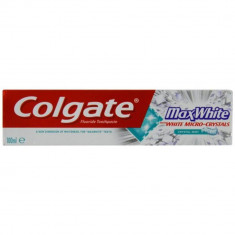 Pasta Dinti Colgate Max White Micro Crystals, 100 ml, Aroma de Menta, Pasta de Dinti cu Menta, Pasta de Dinti pentru Albire, Articole Igiena Dentara, foto