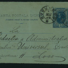 Carte poștală circulată 1891