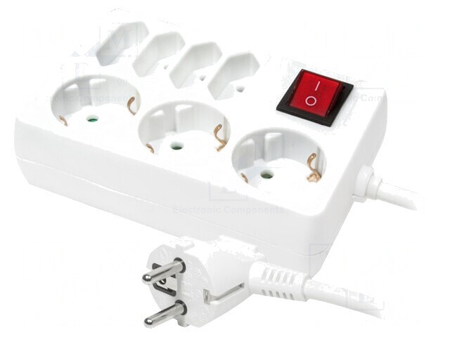 Prelungitor 7 Prize 230V 16A Alb
