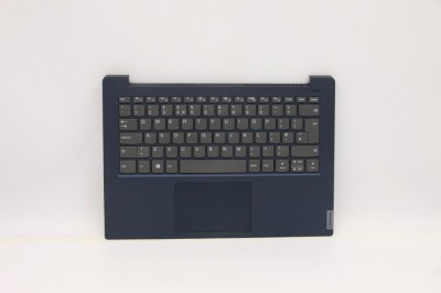 Carcasa superioara cu tastatura palmrest Laptop, Lenovo, IdeaPad S340-14IWL Type 81N7, 5CB0S18471, AP2GK000470, Abyss Blue, layout UK foto