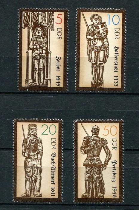 DDR 1987 - Statui, Roland, serie neuzata