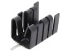 Radiator Extrudat U Negru 25.4mm 14.5mm 13.51mm 21K/W