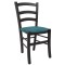 Scaun Paesana - cadru wenge - stofa E22 - turcoaz