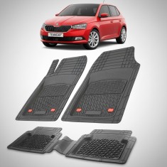 Covorase Skoda Fabia III Compatibile Hatchback 2014-2021 | Black