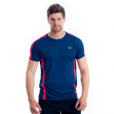 Tricou pentru barbati, sport, slim fit, bleumarin, poliester - UF4016 foto