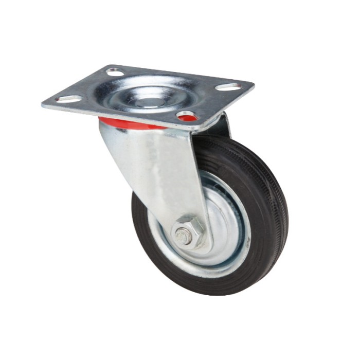 Roata Pivotanta cu Flansa, fara frana, 125mm, sarcina max. 100kg, AGT-9657