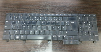 Tastatura laptop second hand Dell E5520 E5530 Layout Franceza cu Backlite 0MR51M foto