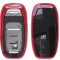 Husa Cheie Smartkey Audi 3 Butoane ROSIE TPU+PC Audi A6 A7 A8 4G