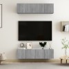 VidaXL Comode TV, 4 buc., gri sonoma, 60x30x30 cm, lemn prelucrat 3120204