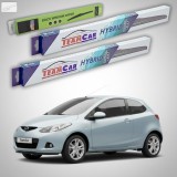 Cumpara ieftin Ștergătoare Mazda 2 DE 2008-2010 | Set Față și Spate Hibrid &ndash; TeamCar&reg;