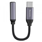 Adaptor Audio USB-C - 3.5mm Yesido YAU19, Negru
