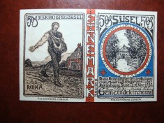 GERMANIA / SUSEL TICHET 1 MARK /2 TICHETE50 PF. 1920 UNC RAR
