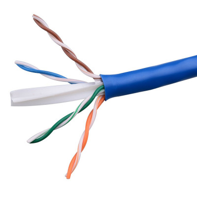 Cablu retea UTP cat6, ACTIVE, la metru, cuprat, albastru, cat.6 foto