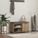 vidaXL Bancă pentru hol cu pernă Stejar Artizanal 80 x 38 x 46 cm 891511