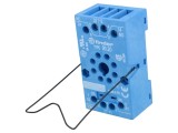 Stativ PIN Octal 8 10A 250VAC pentru șină DIN