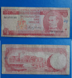 Bancnotă _ Barbados _ 1 dollar _ 1973