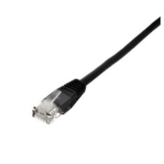 Cablu de retea UTP Well cat5e patch cord RJ45 2m negru UTP-0008-2BK-WL
