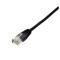 Cablu de retea UTP Well cat5e patch cord RJ45 0.5m negru