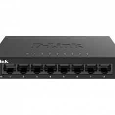 SWITCH D-LINK 8 porturi Gigabit. carcasa metalica, "DGS-108GL" (include timbru