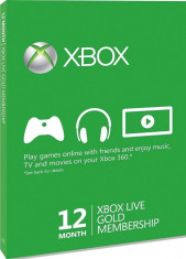 Xbox Live Gold Card Membership ( 12 luni) Xbox One / Xbox 360 foto