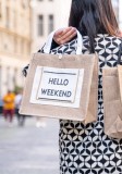 Cumpara ieftin Geanta din iuta, HELLO WEEKEND