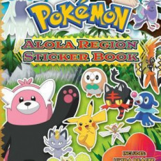 Pokemon Alola Region Sticker Book