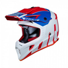 Casca motocross Origine Hero Thunder, culoare albastru/alb/rosu, marime L Cod Produs: MX_NEW 2060160212008L