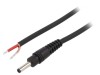 Cablu DC 3,5/1,3 Negru 0,5m, WEST POL