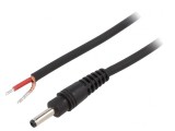 Cablu DC 3,5/1,3 Negru 0,5m, WEST POL
