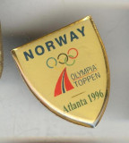 Insigna Olimpica Olimpiada ATLANTA 1996 Echipa NORVEGIEI