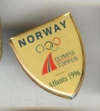 Insigna Olimpica Olimpiada ATLANTA 1996 Echipa NORVEGIEI