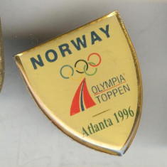 Insigna Olimpica Olimpiada ATLANTA 1996 Echipa NORVEGIEI